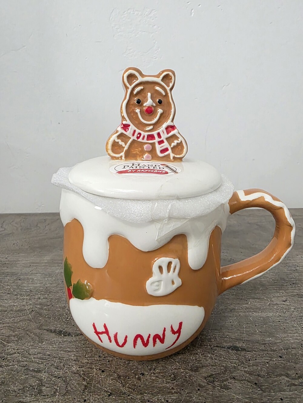 Gingerbread Winnie the Pooh Christmas Mug Winnie the Pooh Topper Mug